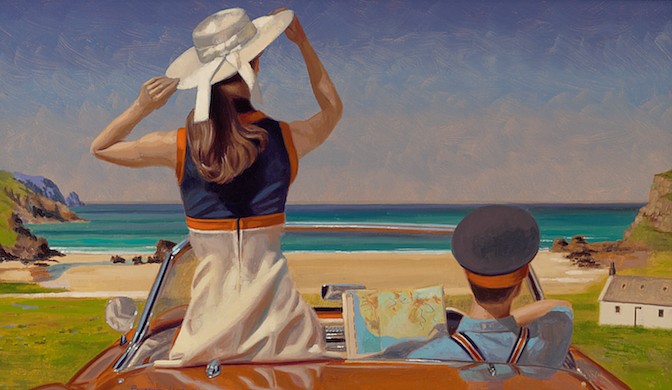 Peregrine Heathcote, The House by the Sea, 2021
oil on canvas, 14 x 24 in.
PH082103