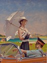 Peregrine Heathcote, Sea-Side Retreat
2021, oil on canvas