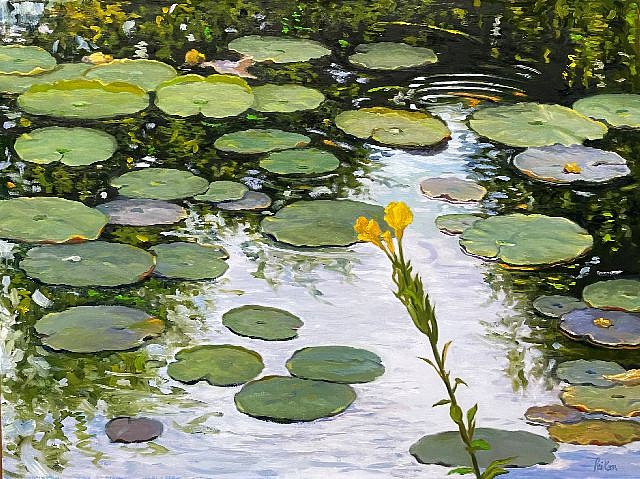 David Peikon, On Tiffany's Pond, 2021
oil on linen, 21 x 28 in. (53.3 x 71.1 cm)
DP211001