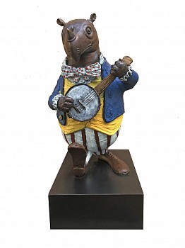 Work: Bjorn Skaarup Rhino Banjo Player, Ed. of 9