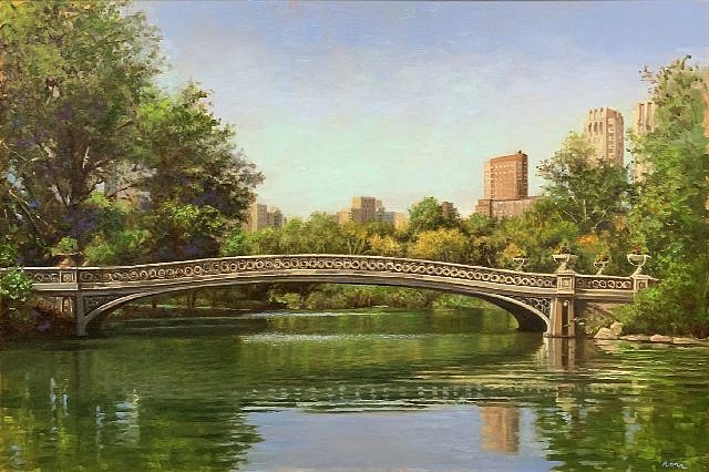 Marla Korr, Early Morning in the Park (Bow Bridge), 2021
oil on linen, 24 x 36 in. (61 x 91.4 cm)
MK211101