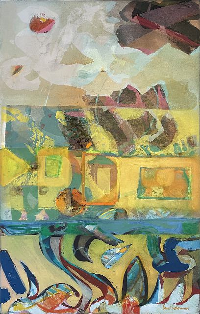 Syd Solomon, Coastalateral, 1991
Acrylic and aerosol enamel on canvas, 48 x 30 in. (121.9 x 76.2 cm)
SOL-00198