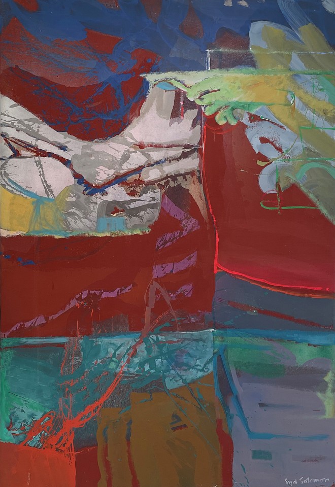 Syd Solomon, Voyager, 1986
Acrylic and aerosol enamel on canvas, 74 x 50 in. (188 x 127 cm)
SOL-00209