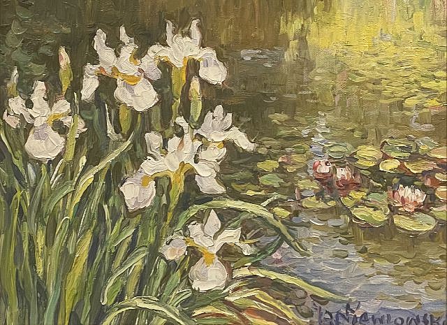Jan Pawlowski, White Irises, 2021
oil on canvas, 9 x 12 in.
JP220201