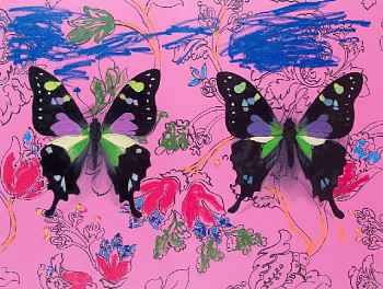 Work: Adam S. Umbach Another Garden Scene (Pink)