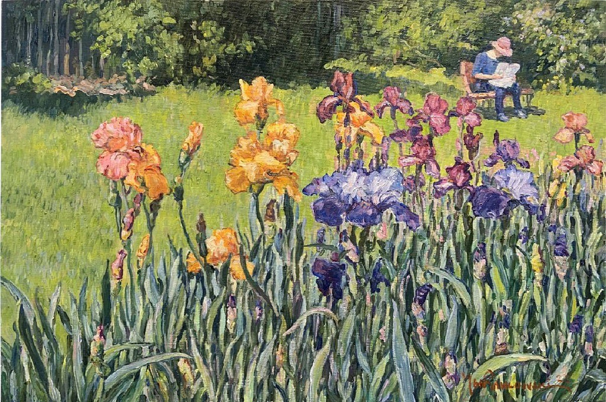 Jan Pawlowski, Field of Irises, 2022
oil on canvas, 24 x 36 in. (61 x 91.4 cm)
JP220704