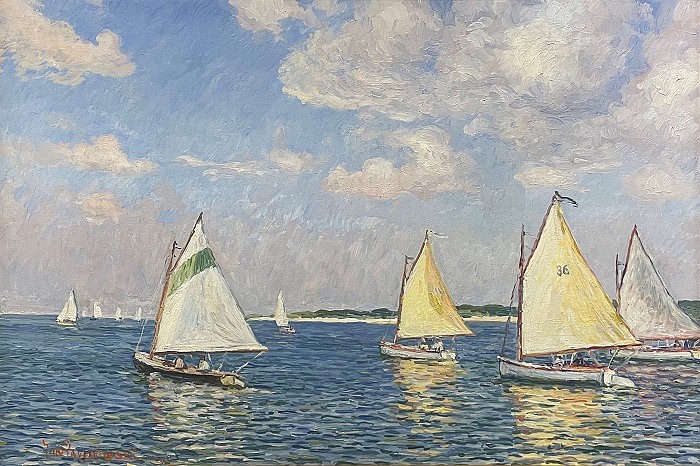 Jan Pawlowski, Racing Catboats, 2022
20 x 30 in. (50.8 x 76.2 cm)
JP220803