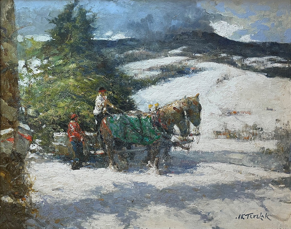 John Terelak, Horses in Winter, 2022
oil on canvas, 24 x 30 in.
JT220602