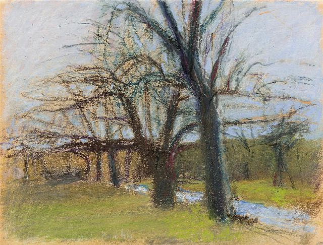 Wolf Kahn, At Green Camp, c. 1971-75
pastel on paper, 9 x 12 in. (22.9 x 30.5 cm)
WK220602