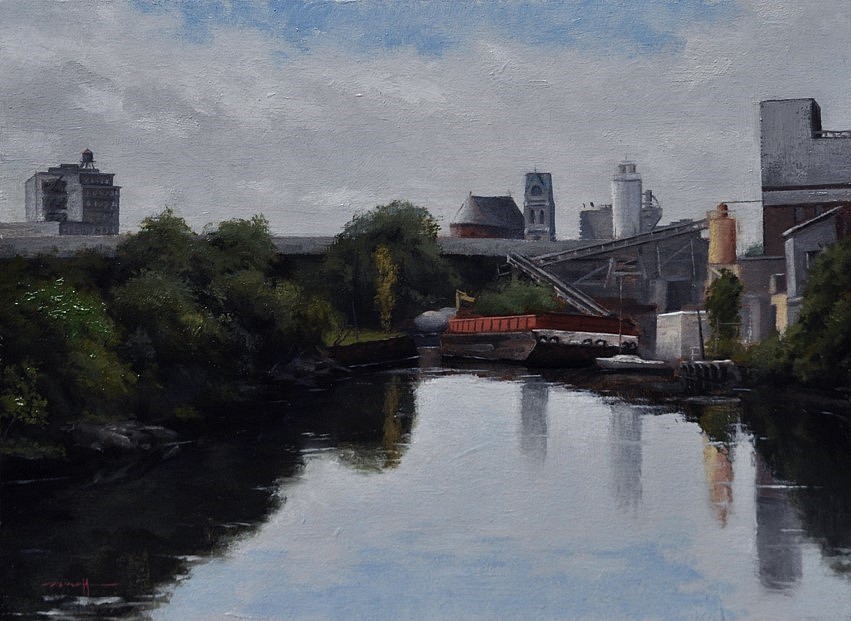 Edward Minoff, View of Brooklyn, 2015
oil on linen on panel, 9 x 12 in. (22.9 x 30.5 cm)
EM151001