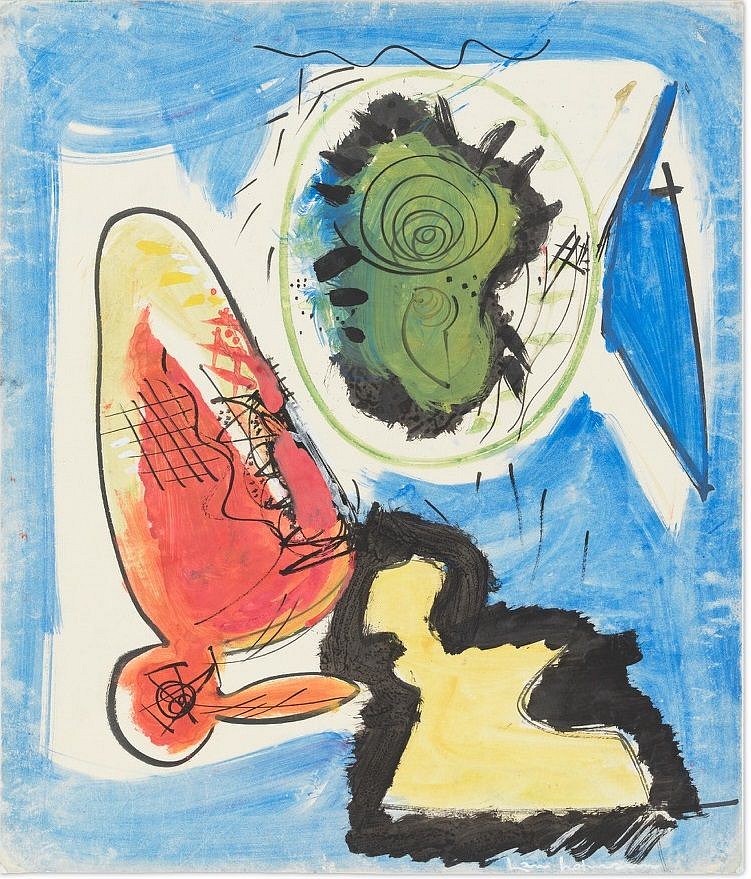 Hans Hofmann, Composition, 1946
casein on paper, 25 3/4 x 22 in. (65.4 x 55.9 cm)
HH8744