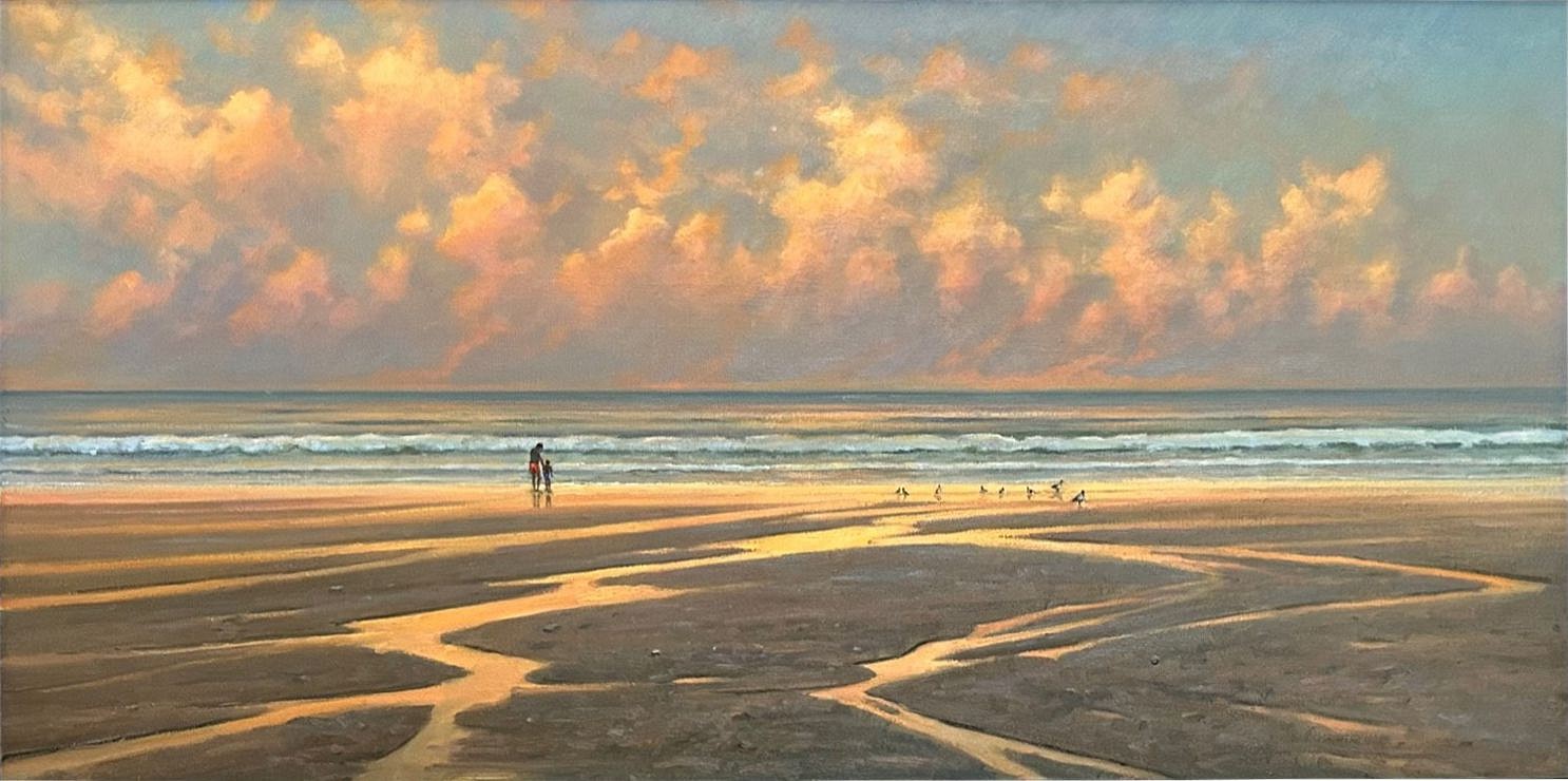 Frank Corso, Low Tide Water Trails, 2023
oil on canvas, 24 x 48 in. (61 x 121.9 cm)
FC230201