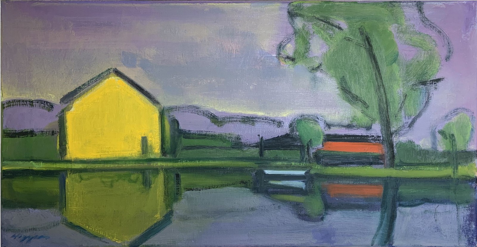 Elizabeth Higgins, Reflection, 2021
oil on canvas, 10 x 20 in. (25.4 x 50.8 cm)
EH230311
