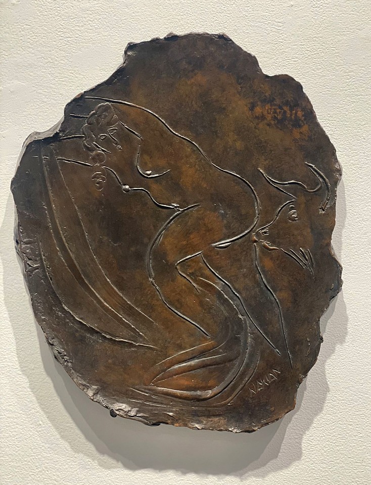 Reuben Nakian, Nymph and Goat ed. 1/7, c.1970
bronze, 16 1/2 x 13 1/2 x 2 in. (41.9 x 34.3 x 5.1 cm)
RN30322