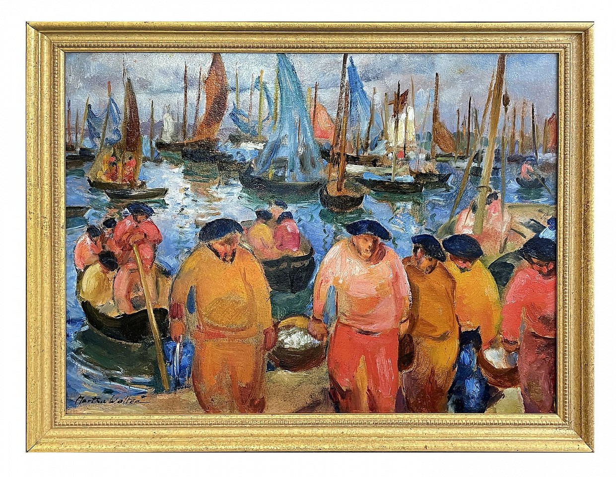 Martha Walter, Fishermen Brittany, ca. 1925
oil on board, 16 x 20 in. (40.6 x 50.8 cm)
MW230602