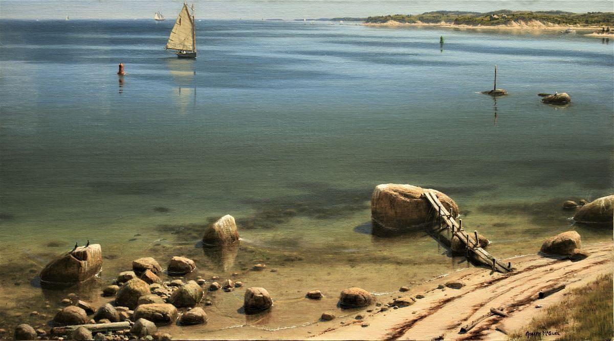 Joseph McGurl, The Bass Rock, 2023
oil on linen panel, 20 x 36 in. (50.8 x 91.4 cm)
JM230701