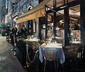 Paul G. Oxborough, London Café at Night
2023, oil on linen