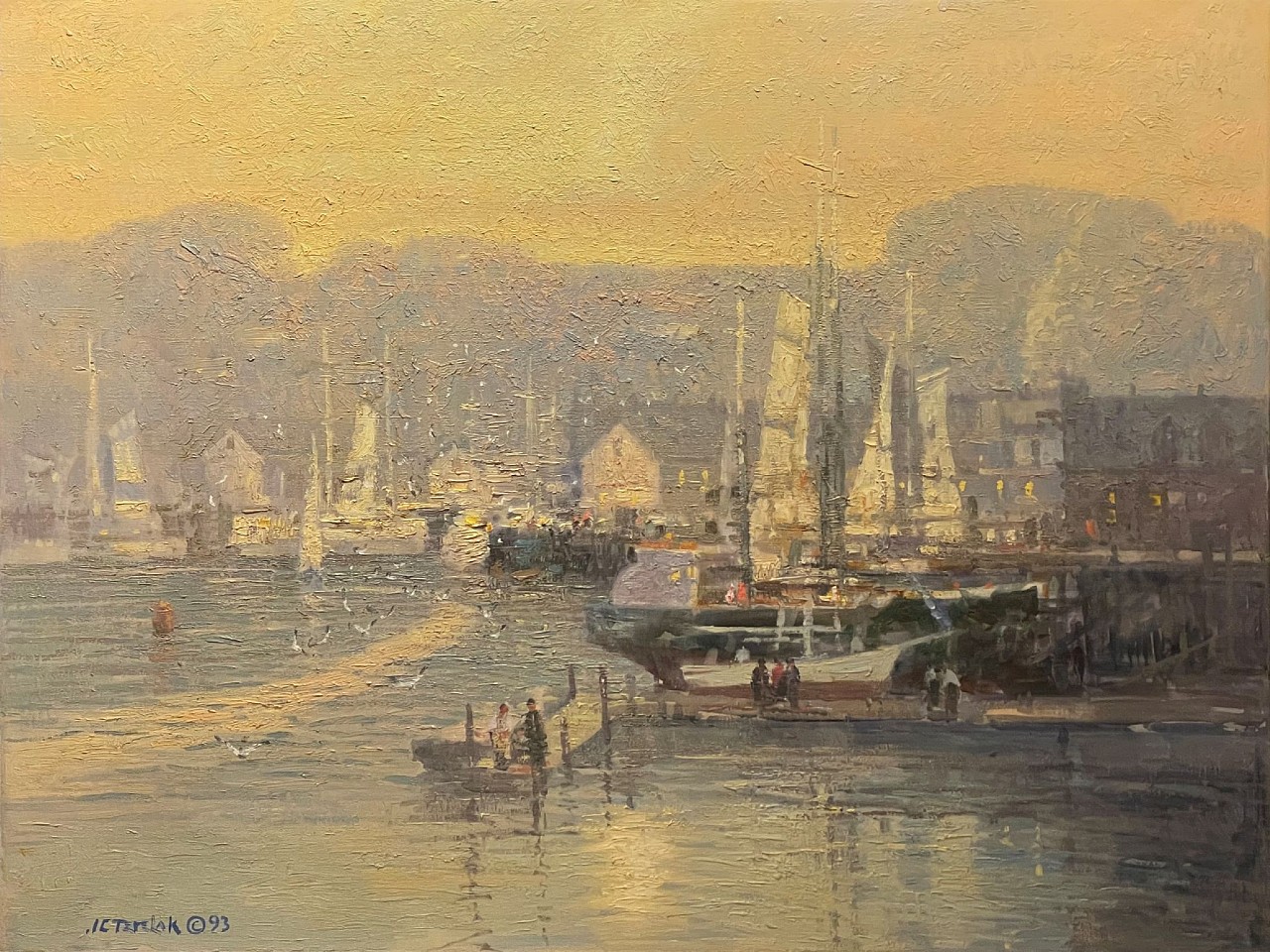 John Terelak, Sunrise, Gloucester Harbor
oil on canvas, 30 x 40 in. (76.2 x 101.6 cm)
JT240201