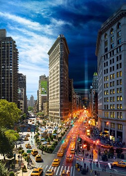 Work: Stephen Wilkes Flatiron 9/11, NYC, Day to Night, Edition 8/8
