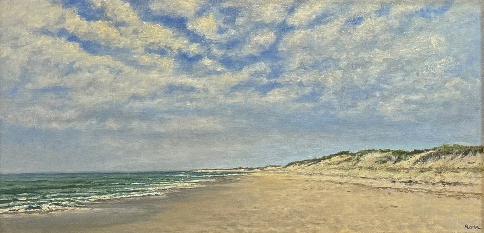 Marla Korr, Dune and Clouds, 2024
oil on linen, 12 x 24 in. (30.5 x 61 cm)
MK240407