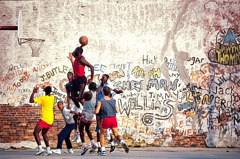 Work: Stephen Wilkes Michael Jordan, Graffiti Wall, Ed. 7/20