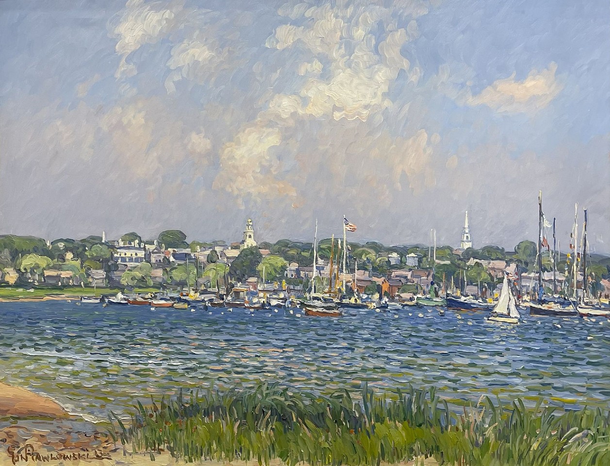 Jan Pawlowski, Panorama of Nantucket Harbor in July, 2013
oil on canvas, 30 x 40 in. (76.2 x 101.6 cm)
JP240404