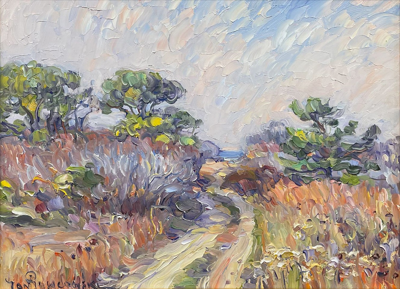 Jan Pawlowski, Road to the Beach, 1993
oil on canvas, 12 x 16 in. (30.5 x 40.6 cm)
JP240413