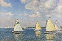 Jan Pawlowski, Racing Catboats
2022, oil on canvas