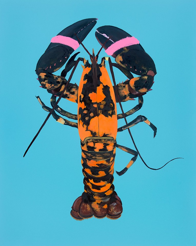 Adam S. Umbach, Pinchy (Blue Lobster), 2024
oil and acrylic on canvas, 60 x 48 in. (152.4 x 121.9 cm)
AU240505