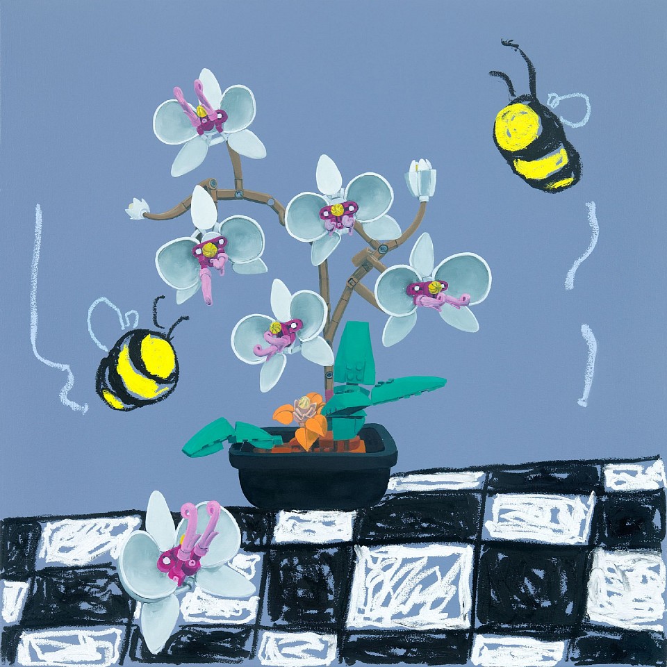 Adam S. Umbach, Buzzing Around II, 2024
oil and acrylic on canvas, 36 x 36 in. (91.4 x 76.2 cm)
AU240601