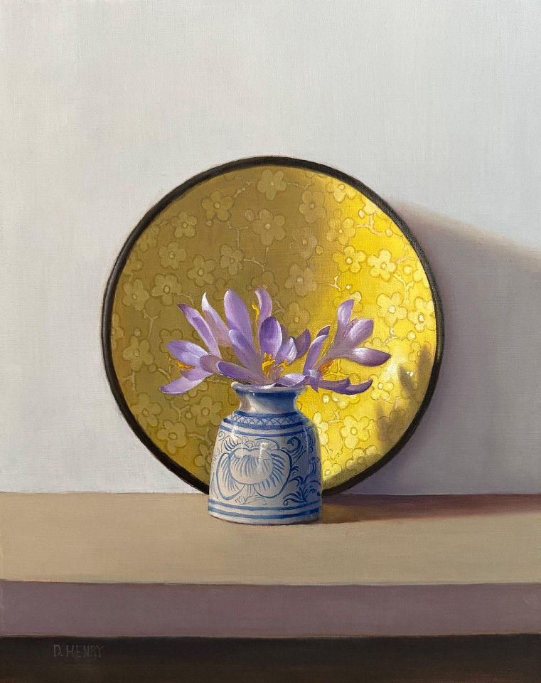 David Henry, Purple Crocus Yellow Bowl, 2024
oil on birch panel, 10 x 8 in. (25.4 x 20.3 cm)
DH240501