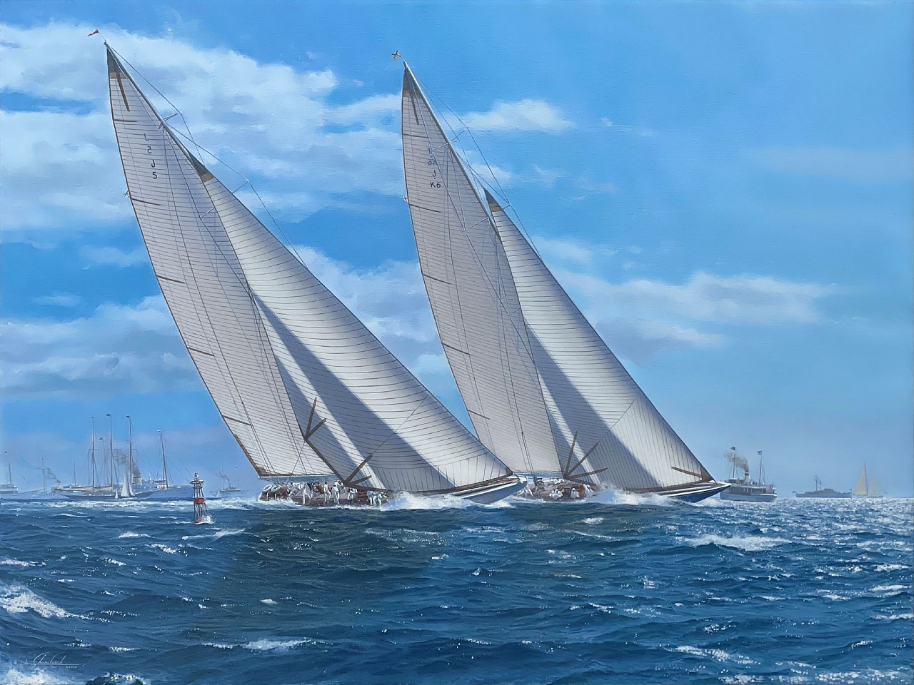 Shane Couch, 1937 Americas Cup, 2024
oil on canvas, 30 x 40 in. (76.2 x 101.6 cm)
SC240601