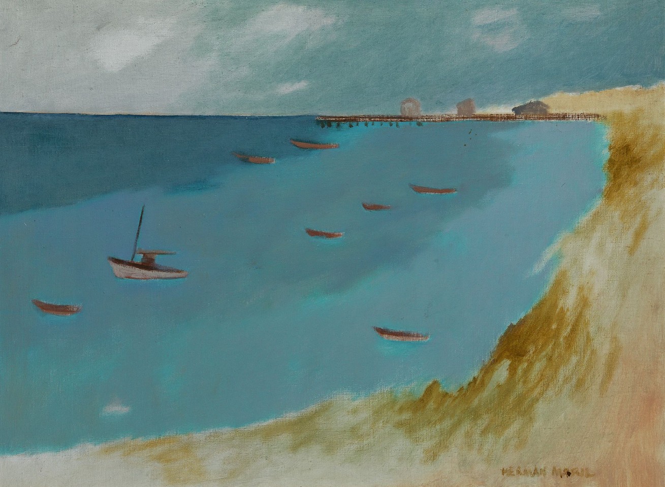 Herman Maril, Provincetown Bay, 1984
oil on canvas, 22 x 30 in. (55.9 x 76.2 cm)
HM240604