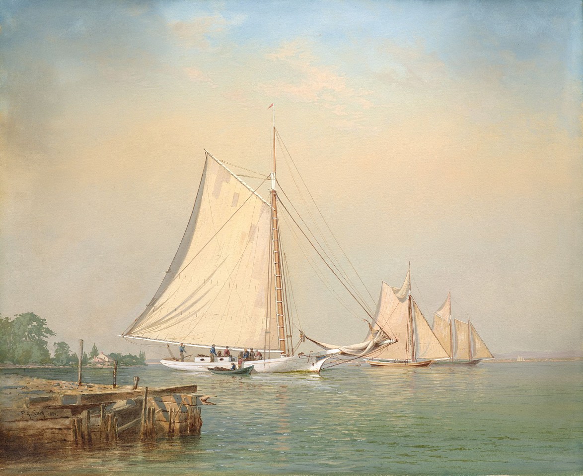 Francis Augustus Silva, Morning on Shrewsbury River, 1880
watercolor and gouache on paper laid down on canvas, 19 5/8 x 23 5/8 in. (49.9 x 60 cm)
FAS240601