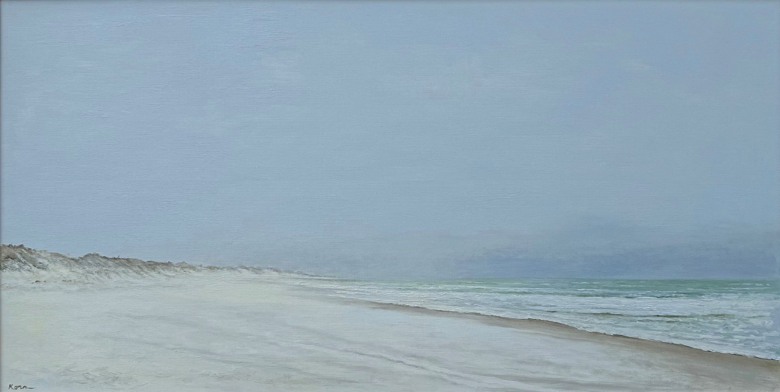 Marla Korr, Fog on Madaket Beach, 2024
oil on linen, 24 x 48 in. (61 x 121.9 cm)
MK240802