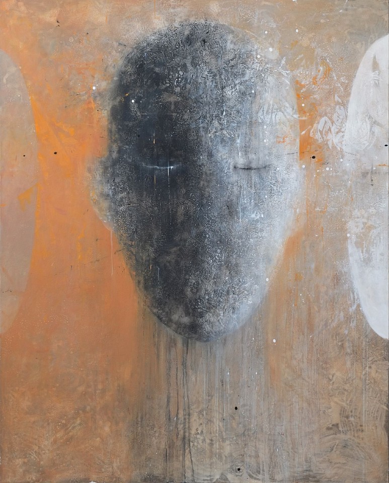 Nathalie Deshairs, Portrait noir et orange, 2024
oil on canvas, 63 3/4 x 51 1/8 in. (162 x 130 cm)
ND240922