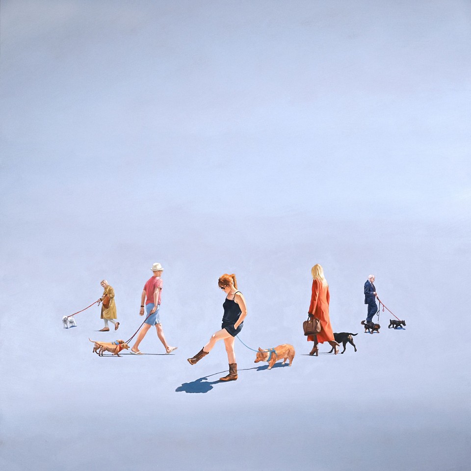 Scott Duce, InPublic: Walking Dogs, 2024
oil on panel, 36 x 36 in. (91.4 x 91.4 cm)
SD241102