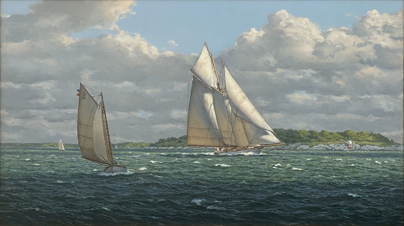 Richard Loud, Castle Hill, Study: Schooner Yacht Sachem, 1900, 2024
oil on canvas, 16 x 28 in. (40.6 x 71.1 cm)
RL241003