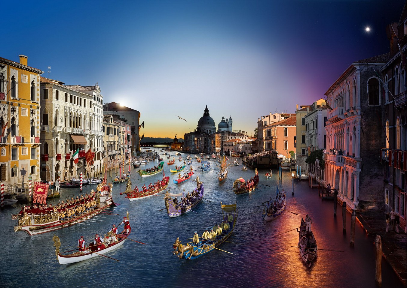 Stephen Wilkes, Regata Storica, Venice, Day to Night, Ed. 2/20, 2015
FujiFlex Archival Digital C-Print, 34 x 48 in. (86.4 x 121.9 cm)
SW240404