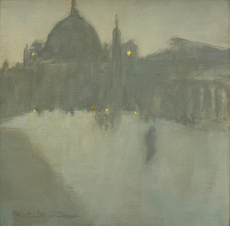 Nina Maguire, St. Peters, Dusk, Rome, 2006
acrylic on canvas, 9 x 9 in. (22.9 x 22.9 cm)
NM071106_