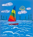Adam S. Umbach, Rainbow Sail
2024, oil and acrylic on canvas