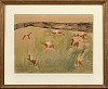 calder polo match framed web