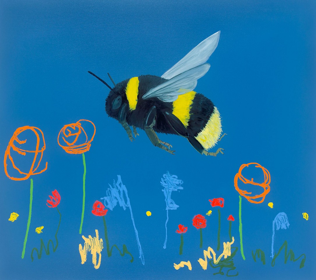 Adam S. Umbach, Bee Scene No. 3, 2024
oil and acrylic on canvas, 48 x 54 in. (121.9 x 137.2 cm)
AU250101