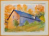 autumn barn framed