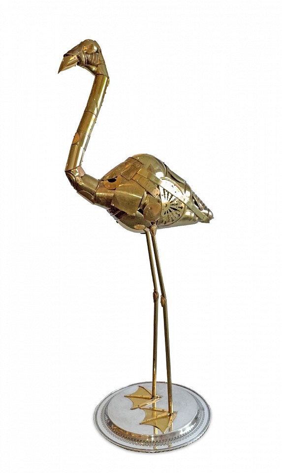 Leo Sewell, Flamingo, 2025
mixed media assemblage, 43 1/2 x 15 x 19 in. (110.5 x 38.1 x 48.3 cm)
LS2502012