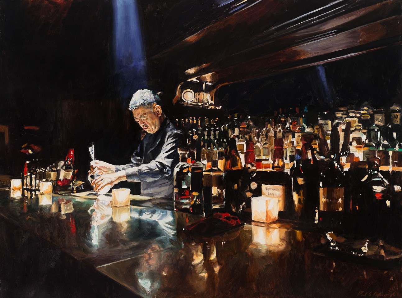 Paul G. Oxborough, Apollo Bar, 2025
oil on linen, 36 x 48 in. (91.4 x 121.9 cm)
PO250303