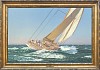 rainbow j class yacht framed