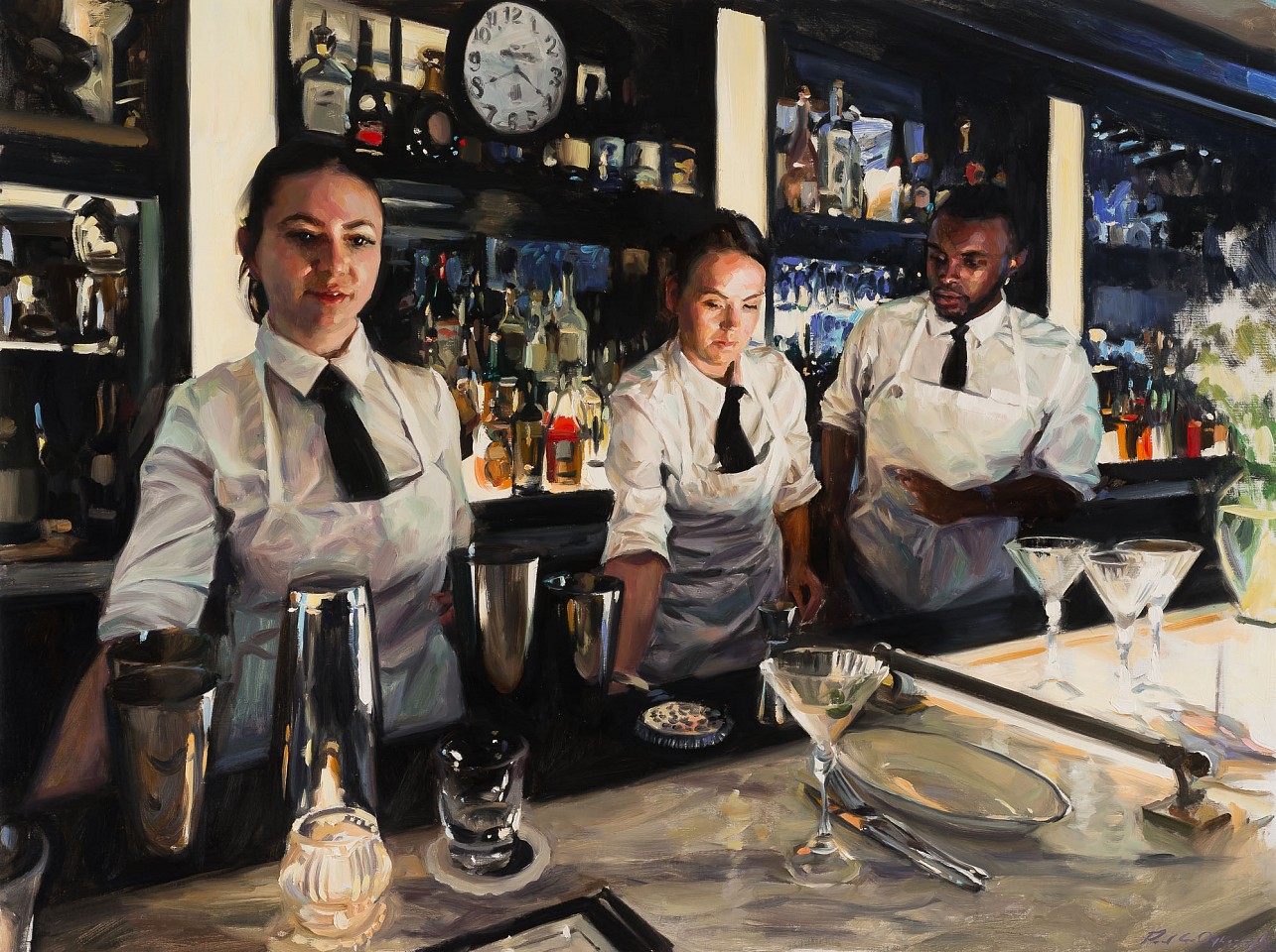 Paul G. Oxborough, Café Renée, 2025
oil on linen, 36 x 48 in. (91.4 x 121.9 cm)
PO250304