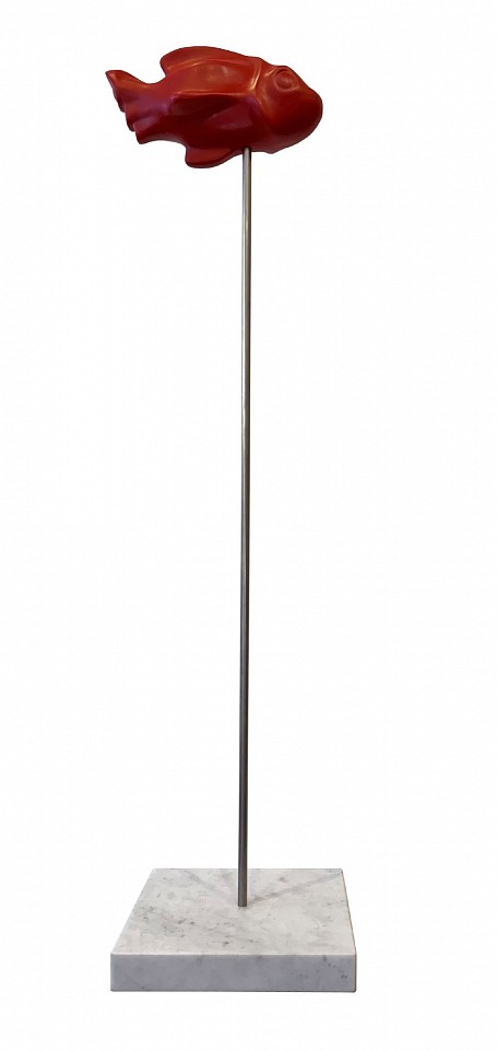 William Nelson, Fin, Ed. 1/9, 2025
solid acrylic resin with stainless steel and Carrara marble base, 50 3/4 x 12 x 12 in. (128.9 x 30.5 x 30.5 cm)
WN250402