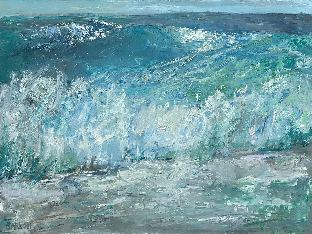 Ira Barkoff, Wave Series, Sound of Foam, 2025
oil on canvas, 36 x 48 in. (91.4 x 121.9 cm)
IB250604